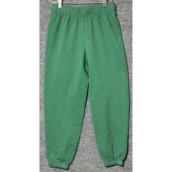 Lazypants Pants - Lazypants Fleece Joggers Sweatpants Womens XS Elastic Waist Green
